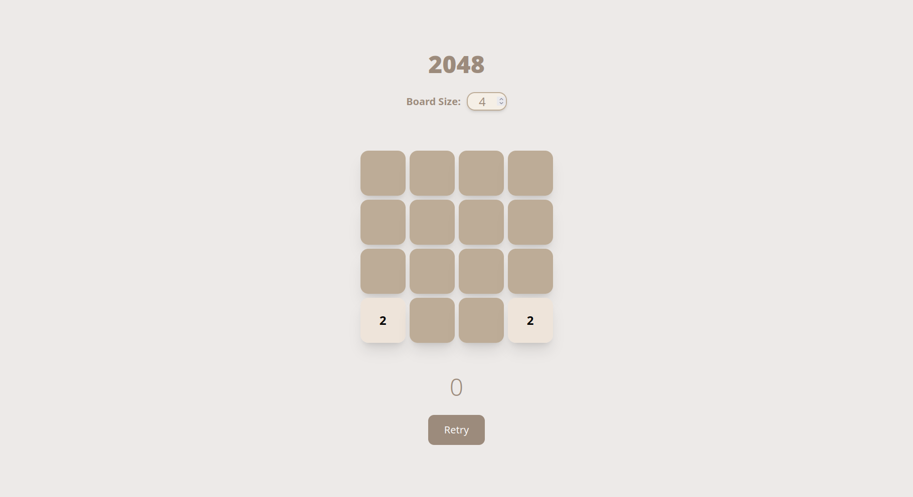 2048 Game
