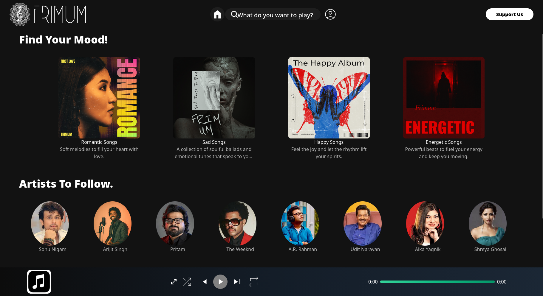 Music Web App